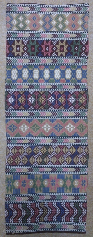 Antique Swedish Kilim, no: 304, size: 114*46cm, wall hangings.                        