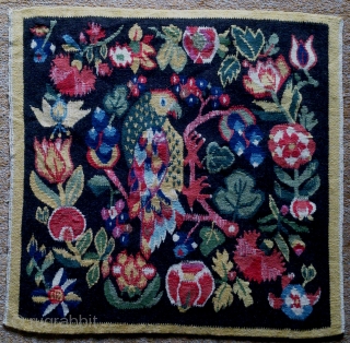 Swedish kilim, pictorial design, no: 312, size: 50*51cm, wall hangings .                      