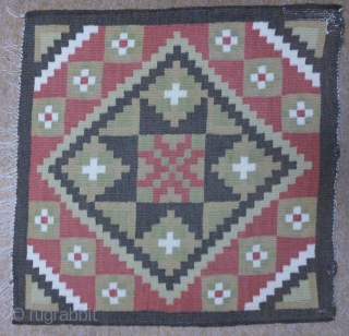 Antique Swedish Kilim, no: 260, size: 55*55cm.                          