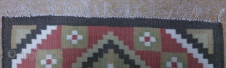 Antique Swedish Kilim, no: 260, size: 55*55cm.                          