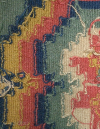 Antique Swedish kilim(Rolakan technique), no: 237, size: 44*44cm.                         