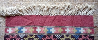 Antique Swedish kilim(Rolakan technique), no: 392, size: 92*45cm.                         