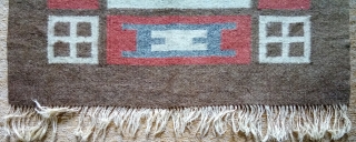 Antique Swedish Kilim, no: 368, size: 54*52cm.                          