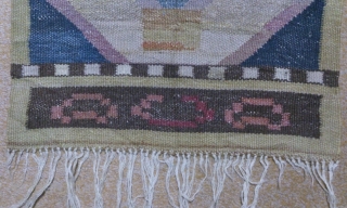 Antique Swedish kilim, no: 284, size: 68*48cm, conceptual design.                        