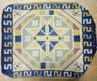 Antique pillow Swedish kilim(Rolakan technique), no: 385, size: 58*54cm.                        