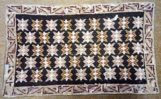 Antique Swedish cross stitch silk and wool on linen, no: 364, size: 47*29cm.                    