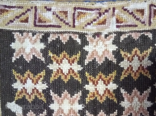 Antique Swedish cross stitch silk and wool on linen, no: 364, size: 47*29cm.                    