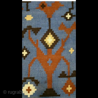 Swedish kilim, tree of life design, size: 96*55 cm                        