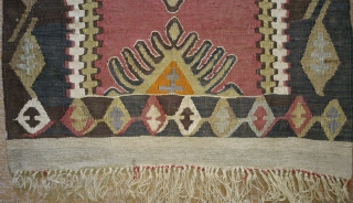 Antique Anatolian Armenian Kilim, no: 130, size: 102*65cm, wool and cotton on cotton .                   