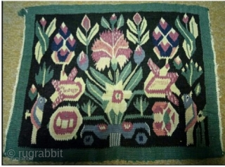 1»» Swedish Kilim, size: 56*53cm, 2»» Swedish kilim, size: 38*31 cm                      