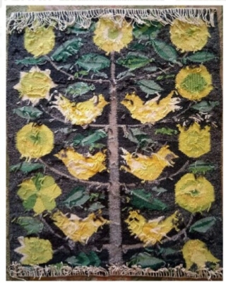 Swedish kilim, size: 43*34 cm, wall hanging                          