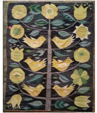 Swedish kilim, size: 43*34 cm, wall hanging                          