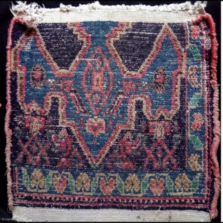 Senneh rug sampler( wagireh), selvage is silk, size: 33*30 cm                       