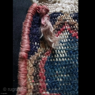 Senneh rug sampler( wagireh), selvage is silk, size: 33*30 cm                       