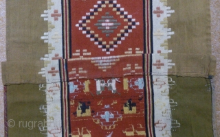 Antique Swedish kilim, no: 287, size: 175*47cm, wall hangings.                        