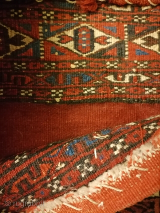 Antique Yomut bag, very rare                            