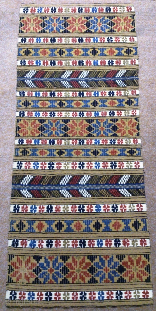 Antique Swedish kilim, no: 288, size: 124*51cm, wall hangings.                        