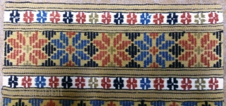 Antique Swedish kilim, no: 288, size: 124*51cm, wall hangings.                        