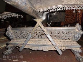  
  UNIQUE SILVER CARRIAGE (PALKI)

  THE PALKI IS USED IN PROCESSIONS IN INDIA AND MAINLY FOR RITUAL AND 

  CULTURAL  PERFORMANCE

  BY ROYAL FAMILIES AND KINGS.  ...