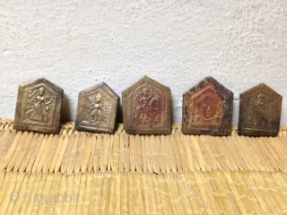 
 Brass Metal Jewellery Stamps from Rajasthan.

 11 Pcs Lot.

 Very good Condition

 Size: 5 to 7 cms Wide.              