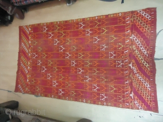THESE ARE FROM NORTHERN INDIA PUNJAB REGION.THESE ARE KNOWN AS PHULKARI WHICH MEANS A GARDEN OF FLOWERS.THESE ARE ALL FINELY HAND MADE WITH PATKA SILK USED FOR MAKING THEM.THE PATTERN OF EMBROIDERY  ...