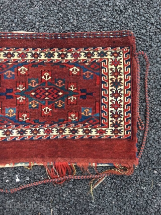 19th Century Yomut Torba
A real beauty
size is 92 x 45 cm
All original and Excellent condition.                  