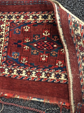 19th Century Yomut Torba
A real beauty
size is 92 x 45 cm
All original and Excellent condition.                  