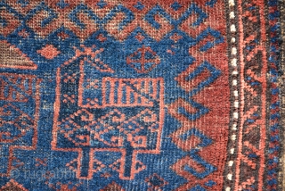 Square Baluch bag 1890 to 1900, it's size is 57 x 56 cm                    