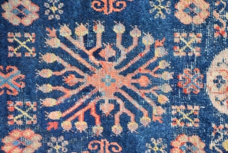 Rare small Khotan runner with beautiful elements, end 19th century, size is 202 x 66 cm                 