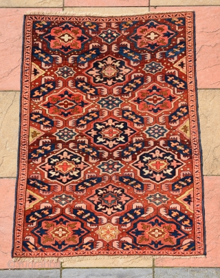 Late 19th century Caucasian Seychour Rug in superb condition, size is 123 x 91 cm                  
