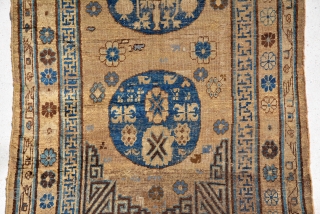 Khotan circa 1850 or Early in good condition, size is 234 x 118 cm                   