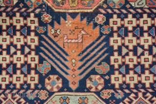 Caucasian Akstafa Runner circa 1860, size is 252 x 98 cm, quite rare not much examples seen today. fair condition had been repiled some areas but last owner did good job and  ...