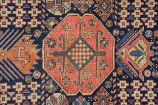 Caucasian Akstafa Runner circa 1860, size is 252 x 98 cm, quite rare not much examples seen today. fair condition had been repiled some areas but last owner did good job and  ...