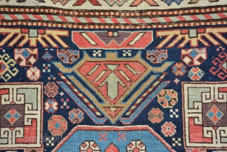 Caucasian Akstafa Runner circa 1860, size is 252 x 98 cm, quite rare not much examples seen today. fair condition had been repiled some areas but last owner did good job and  ...