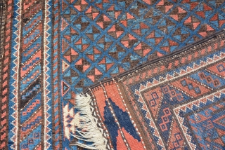 Baluch rug 1900, size is 162 x 92 cm                        