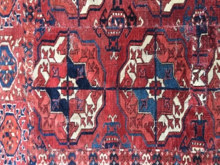 Tekke fragment cut from a large carpet, size 108 x 93                      