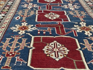 Antique Shirvan dated rug in very good condition except a minor place need to be sorted, good pile size is 156 x 96 cm         