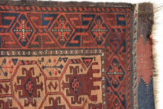 An Exceptional Baluch Double nishe prayer rug.
Excellent condition and very good pile.
Age: 19th century
size: 179 x 100                