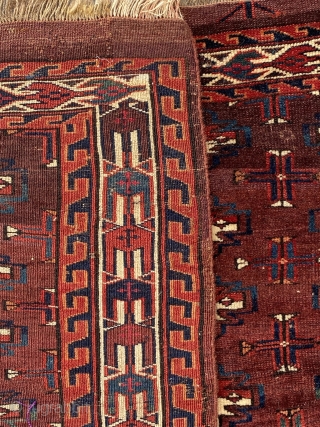 Mid 19th century Karadashli with cotton weft highlights, Great condition                       