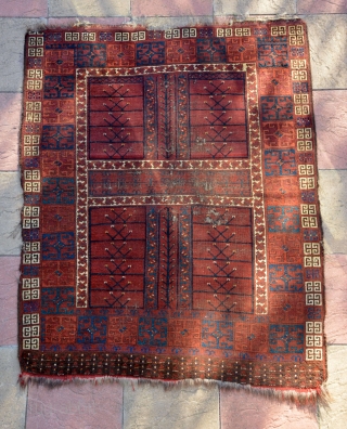 Beautiful 19th century Ersari Engsi
Size is 190 x 150 cm 
                      