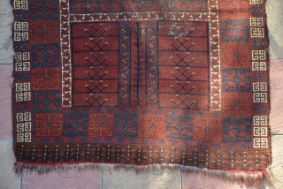 Beautiful 19th century Ersari Engsi
Size is 190 x 150 cm 
                      