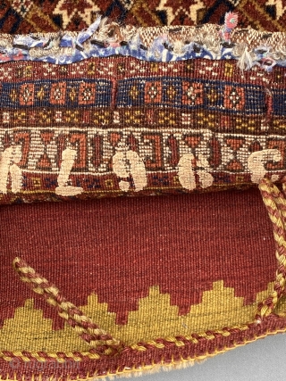 Rare Qashqai bag in excellent condition  circa 1900 size is 64 x 52 cm                  