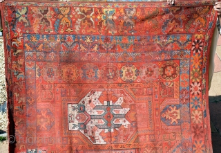 Moroccan rug, (Rabat) 19th century, size is 370 x 182 cm                      