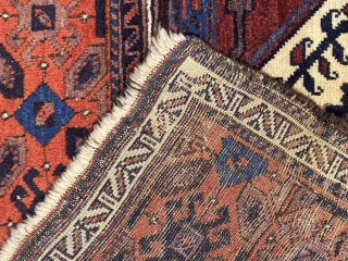 Beautiful Baluch rug 19th century full pile, size is 183 x 113 cm                    