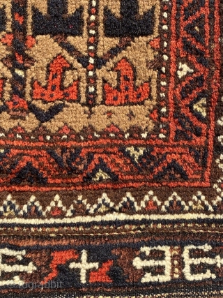 Rare Beautiful Baluch Balisht 82 x 38 cm and 164 cm of complete.                    