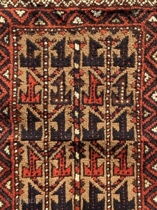 Rare Beautiful Baluch Balisht 82 x 38 cm and 164 cm of complete.                    