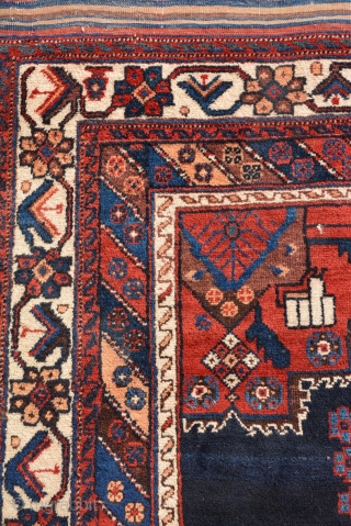 Antique Persian classic AFSHAR RUG, circa 1920, Excellent condition with rich pile. Size is 180 x 136 cm               