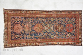 ANTQIUE KURDISH RUG 19TH CENTURY, Beautiful Colours and Classic Pattern, the Last Picture is showing is real Colours.
228 x 132 cm            