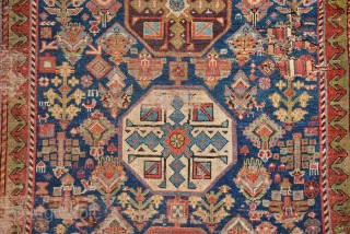 ANTQIUE KURDISH RUG 19TH CENTURY, Beautiful Colours and Classic Pattern, the Last Picture is showing is real Colours.
228 x 132 cm            