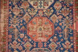 ANTQIUE KURDISH RUG 19TH CENTURY, Beautiful Colours and Classic Pattern, the Last Picture is showing is real Colours.
228 x 132 cm            